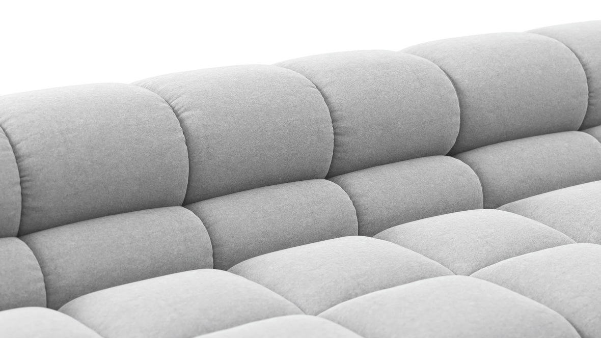 Tufty - Tufty Sectional, U Shape, Light Gray Wool