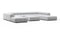 Tufty - Tufty Sectional, U Shape, Light Gray Wool