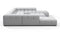 Tufty - Tufty Sectional, U Shape, Light Gray Wool
