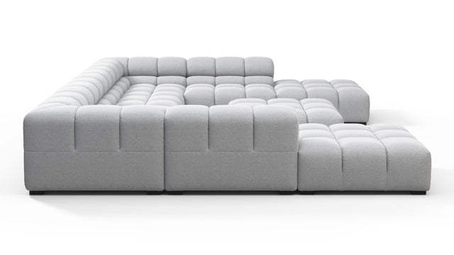 Tufty - Tufty Sectional, U Shape, Light Gray Wool