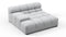 Tufty - Tufty Module, Deep Large Left Arm, Light Gray Wool