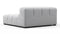 Tufty - Tufty Module, Deep Large Left Arm, Light Gray Wool