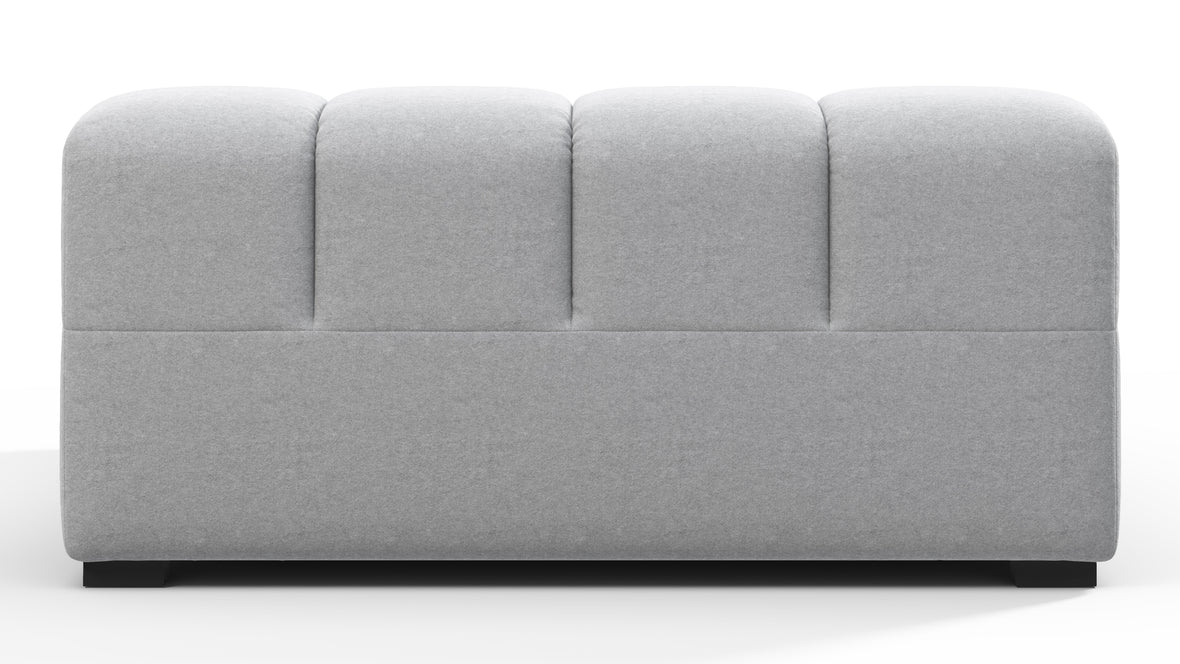 Tufty - Tufty Module, Deep Large Left Arm, Light Gray Wool