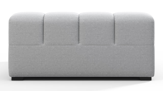 Tufty - Tufty Module, Deep Large Left Arm, Light Gray Wool