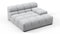 Tufty - Tufty Module, Deep Large Right Arm, Light Gray Wool