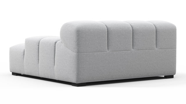 Tufty - Tufty Module, Deep Large Right Arm, Light Gray Wool