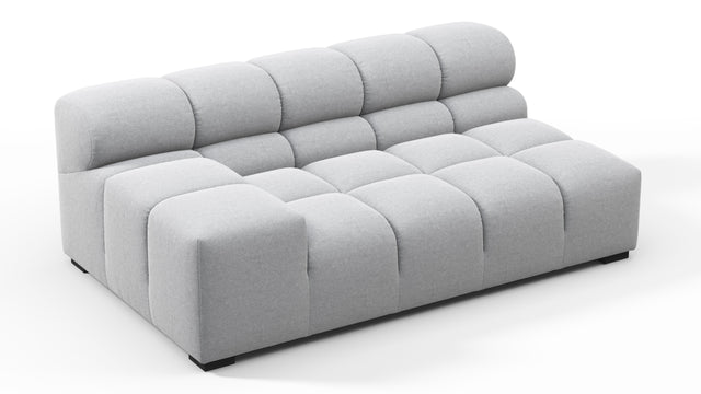 Tufty - Tufty Module, Extra Large Left Arm, Light Gray Wool