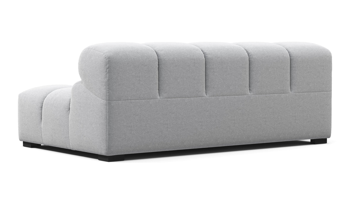 Tufty - Tufty Module, Extra Large Left Arm, Light Gray Wool