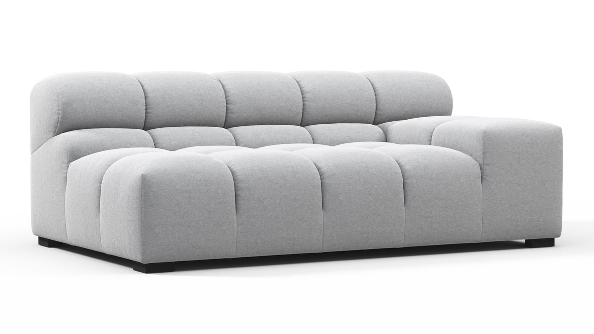 Tufty - Tufty Module, Extra Large Right Arm, Light Gray Wool