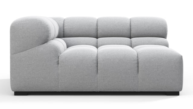 Tufty - Tufty Module, Large Left Corner, Light Gray Wool