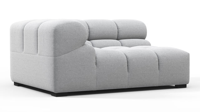 Tufty - Tufty Module, Large Left Corner, Light Gray Wool