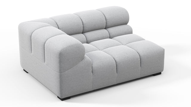 Tufty - Tufty Module, Large Left Corner, Light Gray Wool