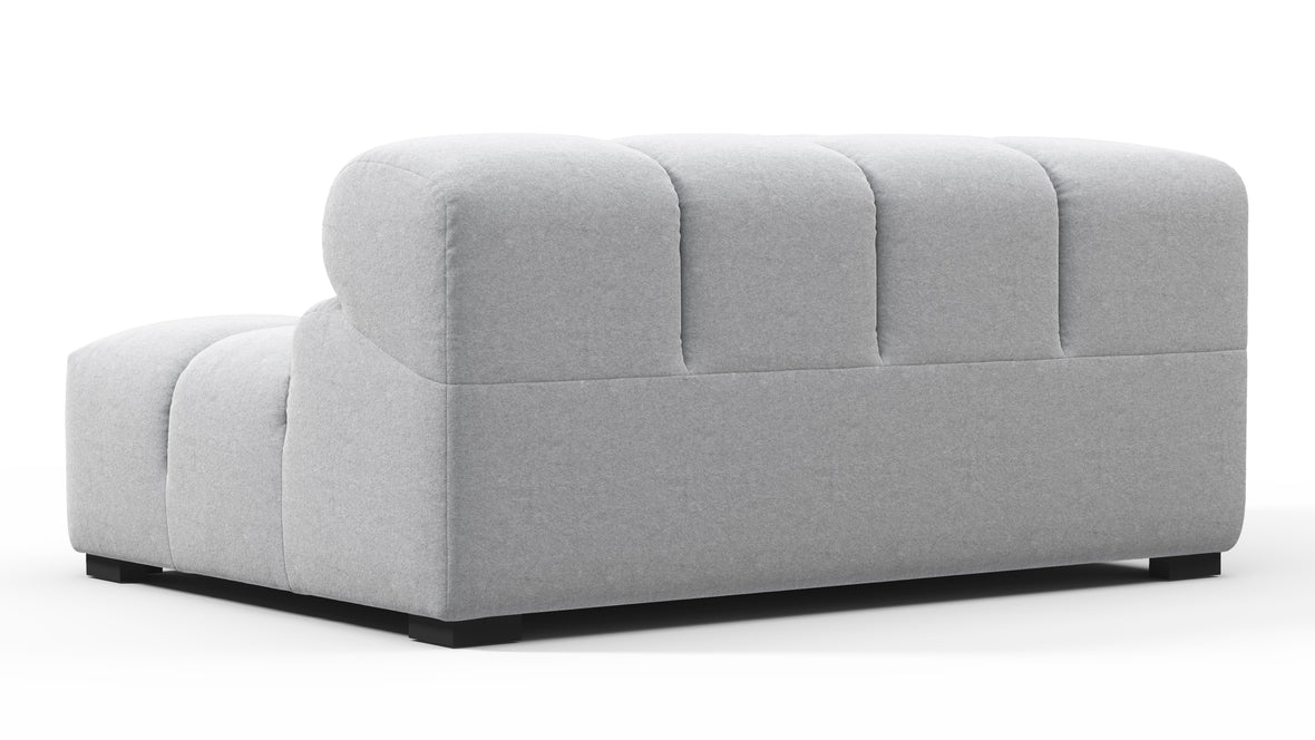 Tufty - Tufty Module, Large Left Corner, Light Gray Wool
