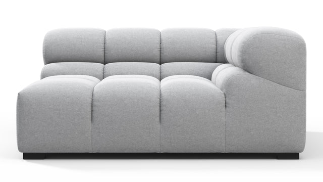 Tufty - Tufty Module, Large Right Corner, Light Gray Wool