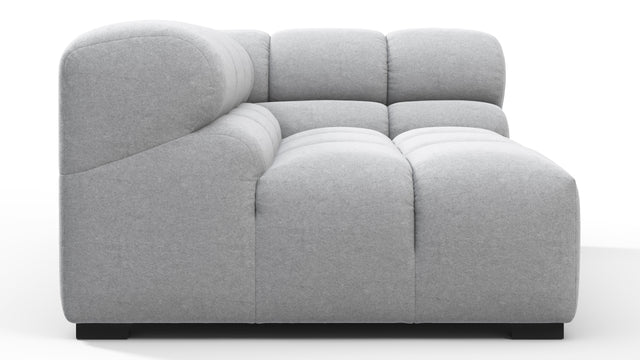 Tufty - Tufty Module, Large Right Corner, Light Gray Wool