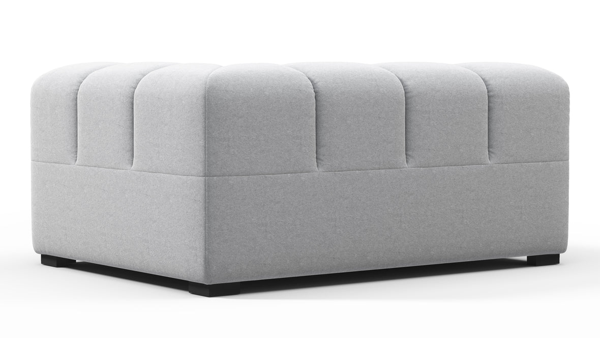 Tufty - Tufty Module, Large Right Corner, Light Gray Wool