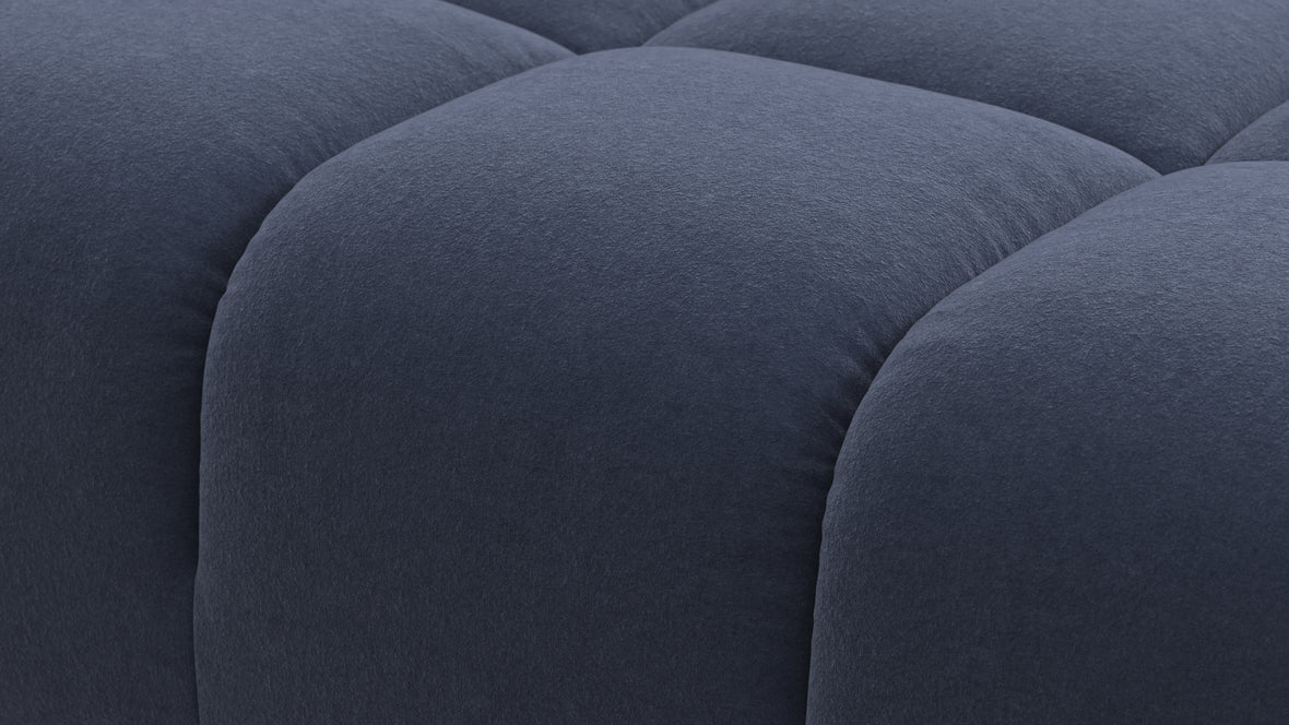 Tufty - Tufty Module, Left Chaise, Armless, Royal Blue Wool