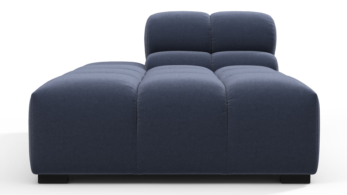 Tufty - Tufty Module, Left Chaise, Armless, Royal Blue Wool