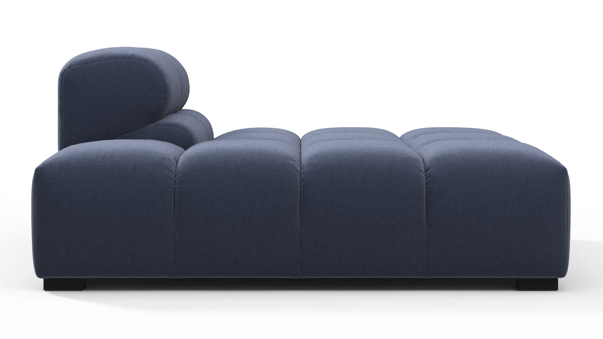 Tufty - Tufty Module, Left Chaise, Armless, Royal Blue Wool