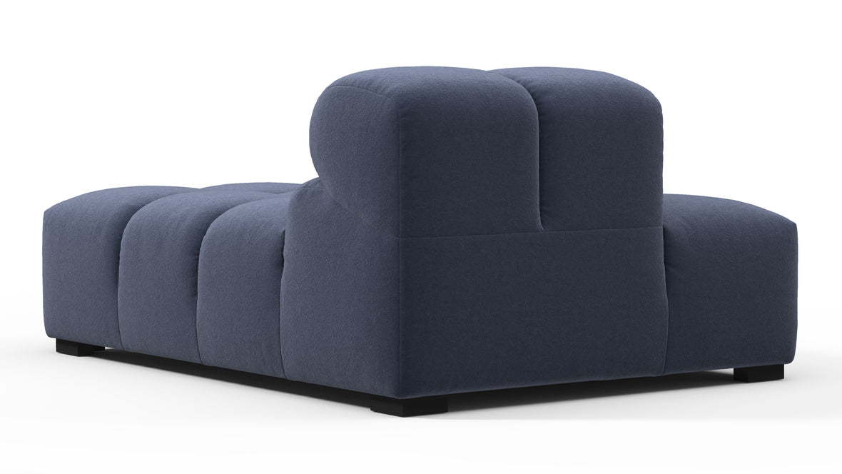 Tufty - Tufty Module, Left Chaise, Armless, Royal Blue Wool