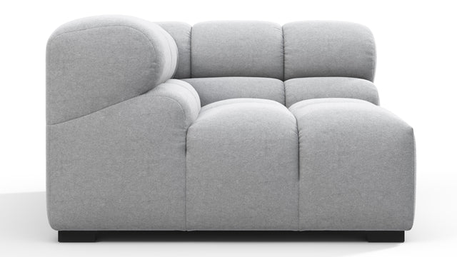 Tufty - Tufty Module, Left Corner, Light Gray Wool