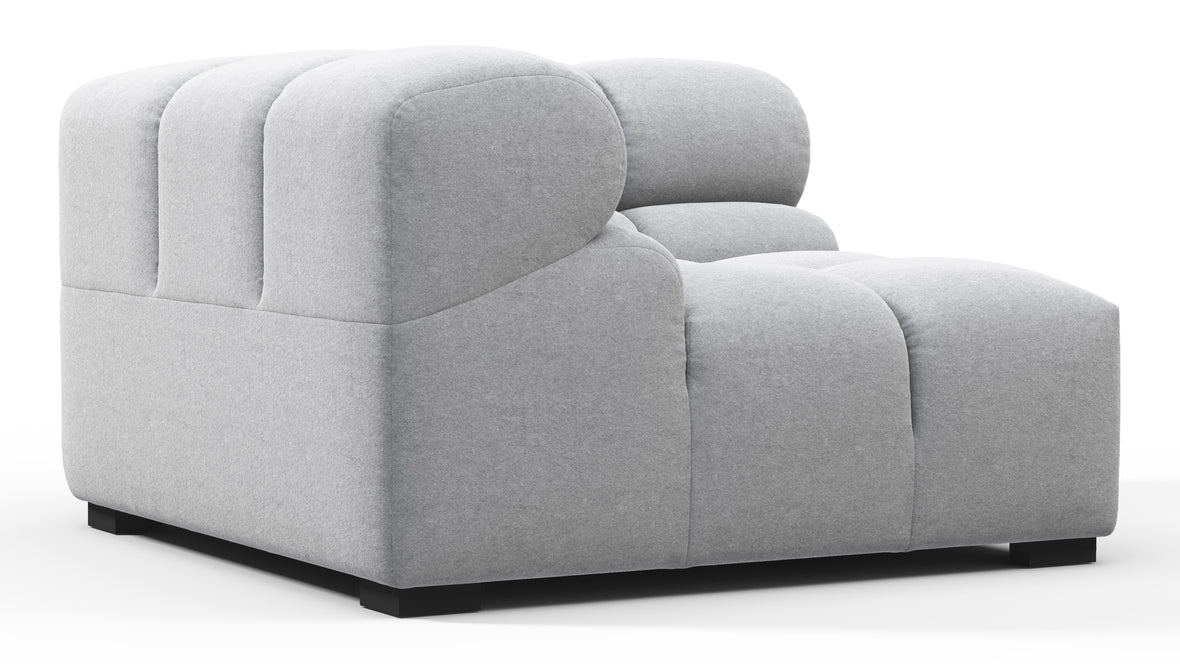 Tufty - Tufty Module, Left Corner, Light Gray Wool