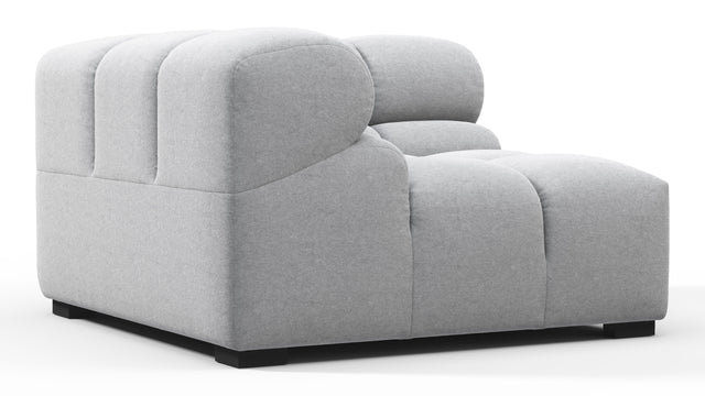 Tufty - Tufty Module, Left Corner, Light Gray Wool