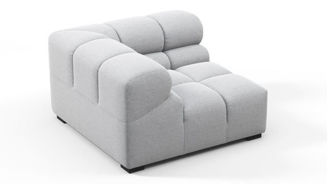 Tufty - Tufty Module, Left Corner, Light Gray Wool
