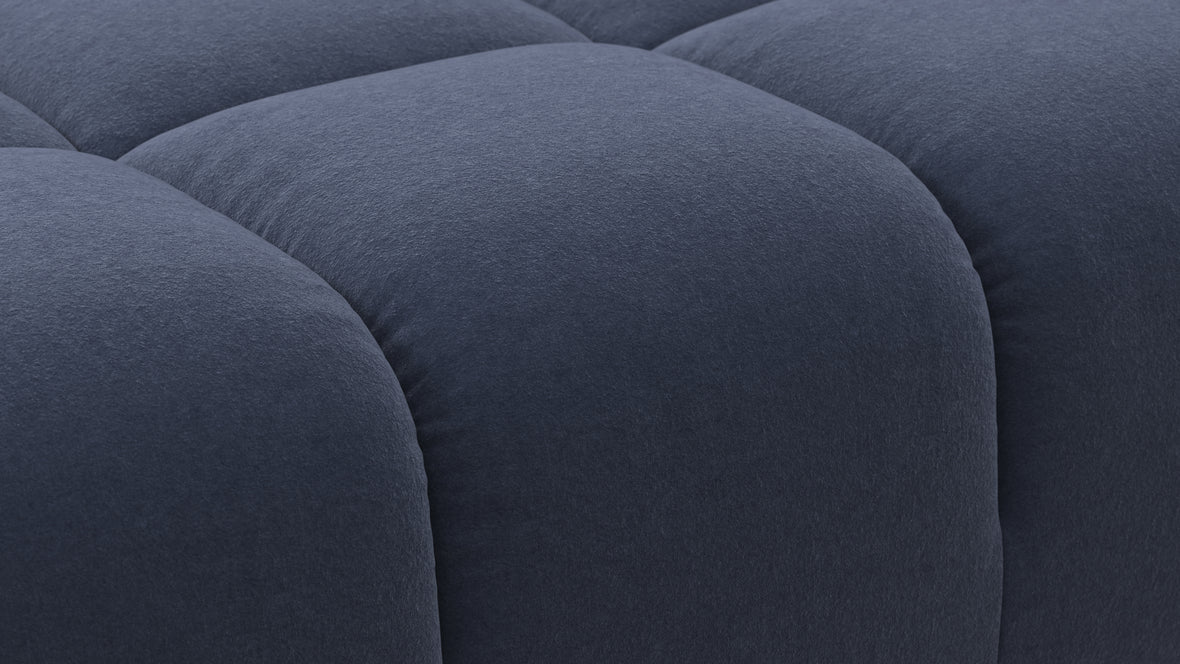 Tufty - Tufty Module, Right Chaise, Armless, Royal Blue Wool