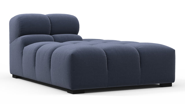 Tufty - Tufty Module, Right Chaise, Armless, Royal Blue Wool
