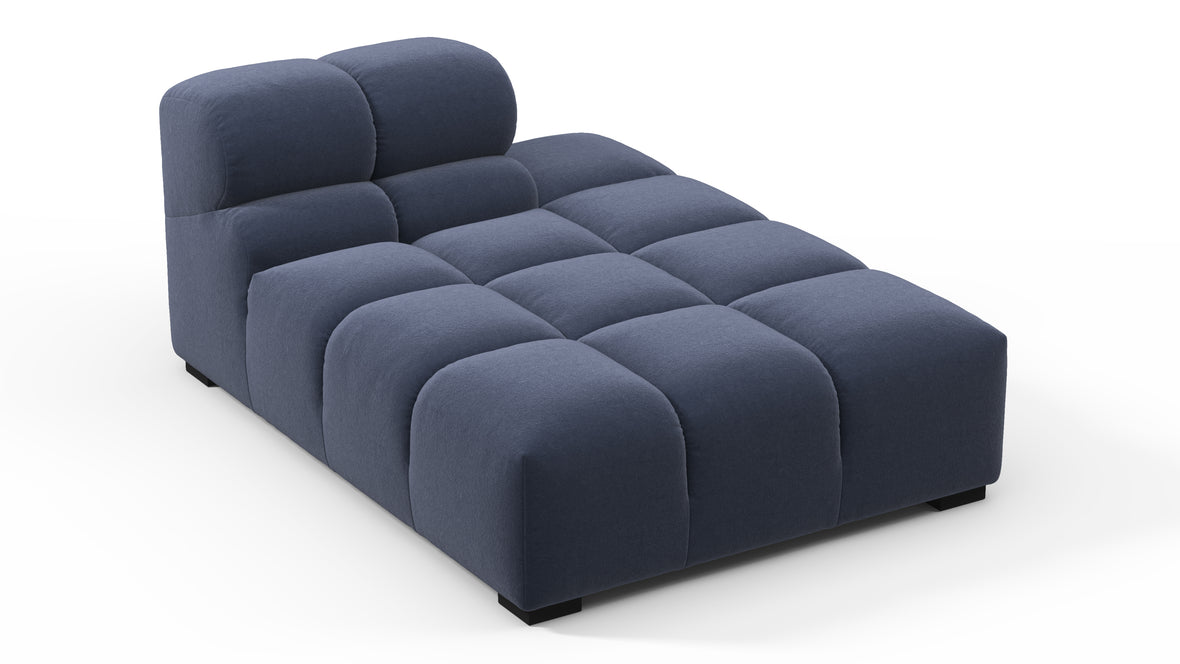 Tufty - Tufty Module, Right Chaise, Armless, Royal Blue Wool