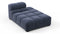 Tufty - Tufty Module, Right Chaise, Armless, Royal Blue Wool