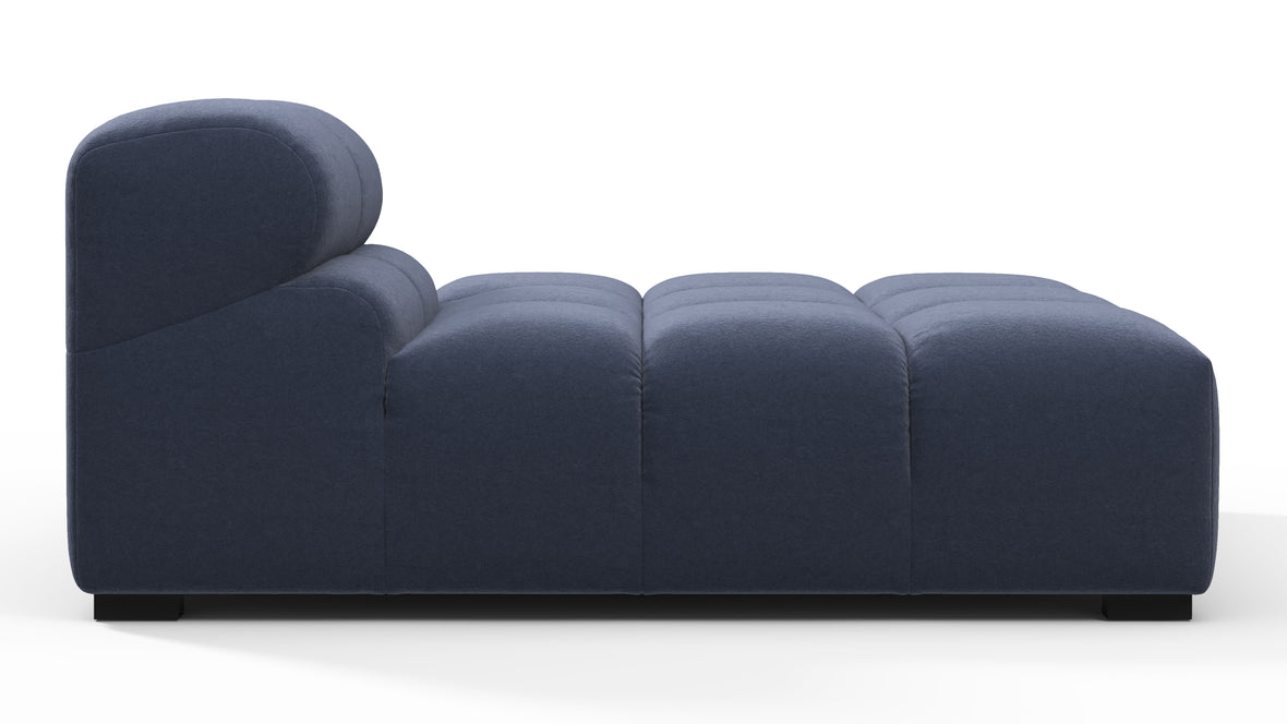Tufty - Tufty Module, Right Chaise, Armless, Royal Blue Wool
