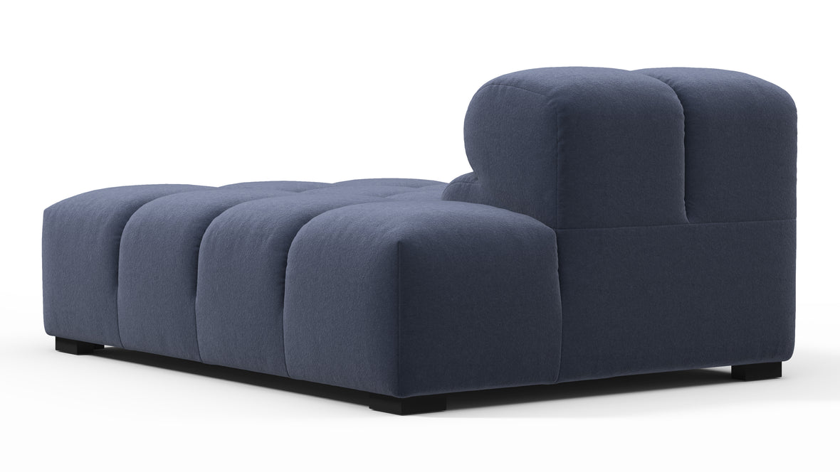 Tufty - Tufty Module, Right Chaise, Armless, Royal Blue Wool