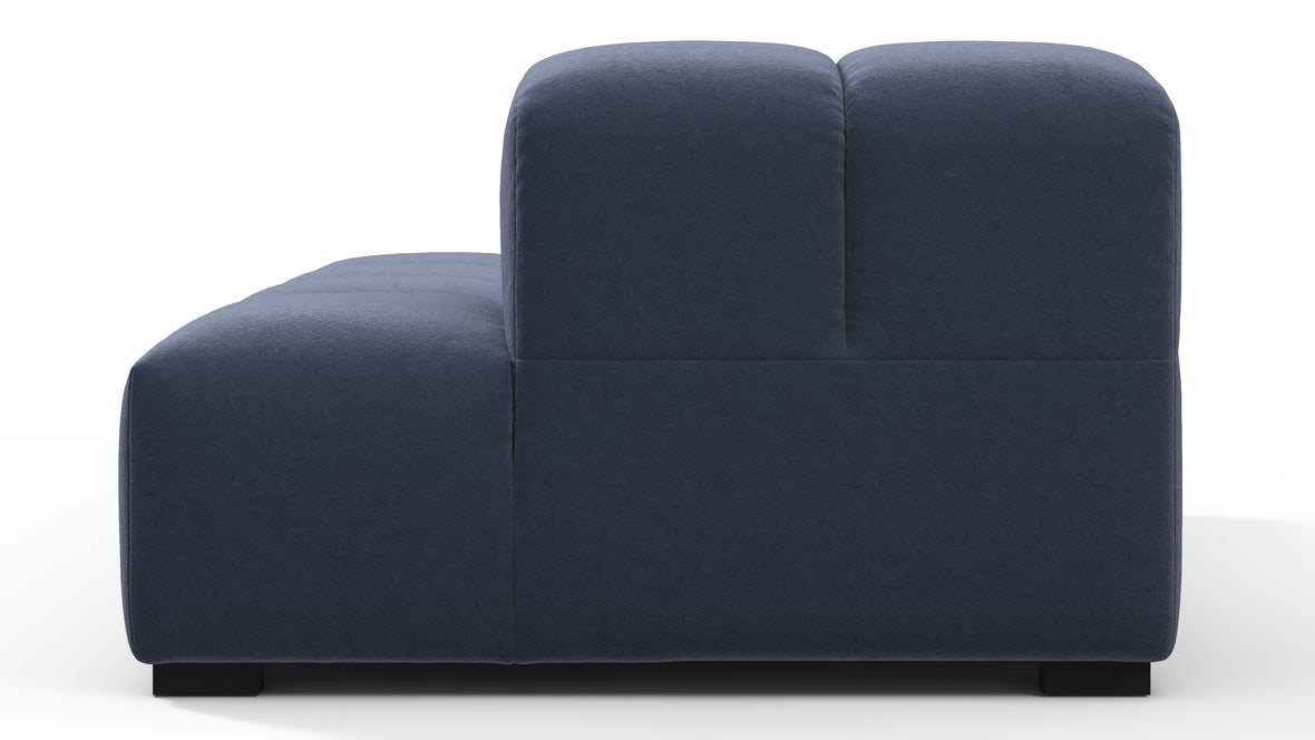 Tufty - Tufty Module, Right Chaise, Armless, Royal Blue Wool