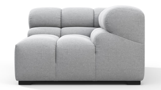 Tufty - Tufty Module, Right Corner, Light Gray Wool