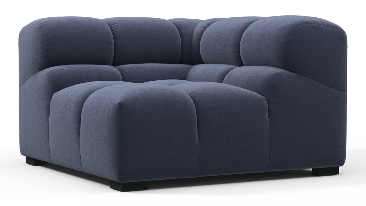 Tufty - Tufty Module, Right Corner, Royal Blue Wool