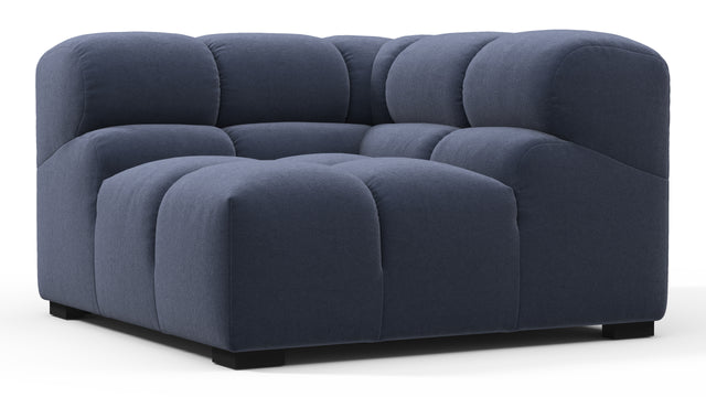 Tufty - Tufty Module, Right Corner, Royal Blue Wool