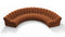 DS 600 - DS 600 Large Sectional, U Shape, Burnt Orange Vegan Suede