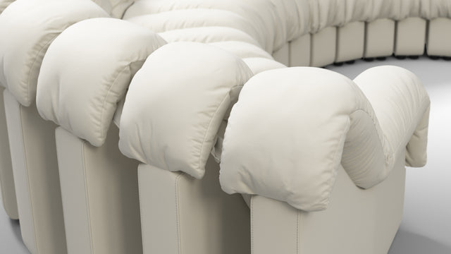 DS 600 - DS 600 Sectional, U Shape, Cream Vegan Leather