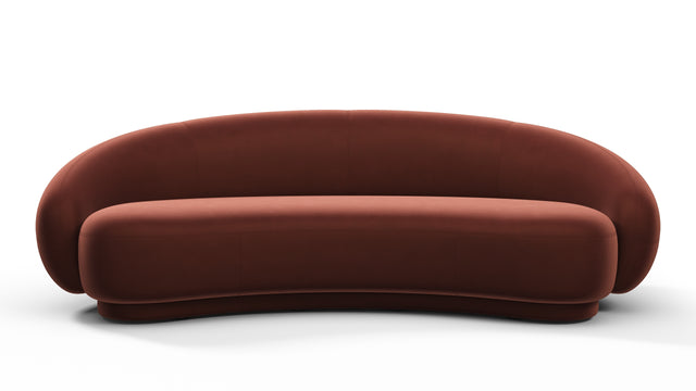 Julep - Julep Sofa, Burgundy Velvet
