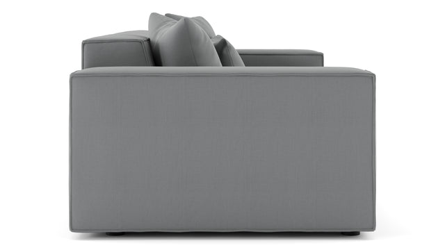 Arles - Arles Sectional, Two Seater, Harbor Gray Flat Weave