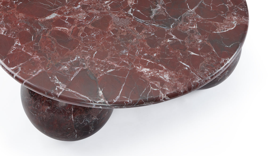 Mya - Mya Coffee Table, Rosso Levanto Marble