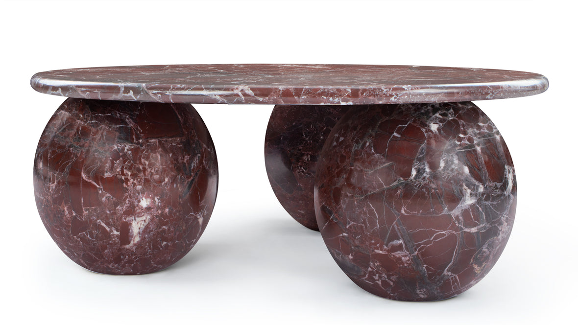Mya - Mya Coffee Table, Rosso Levanto Marble