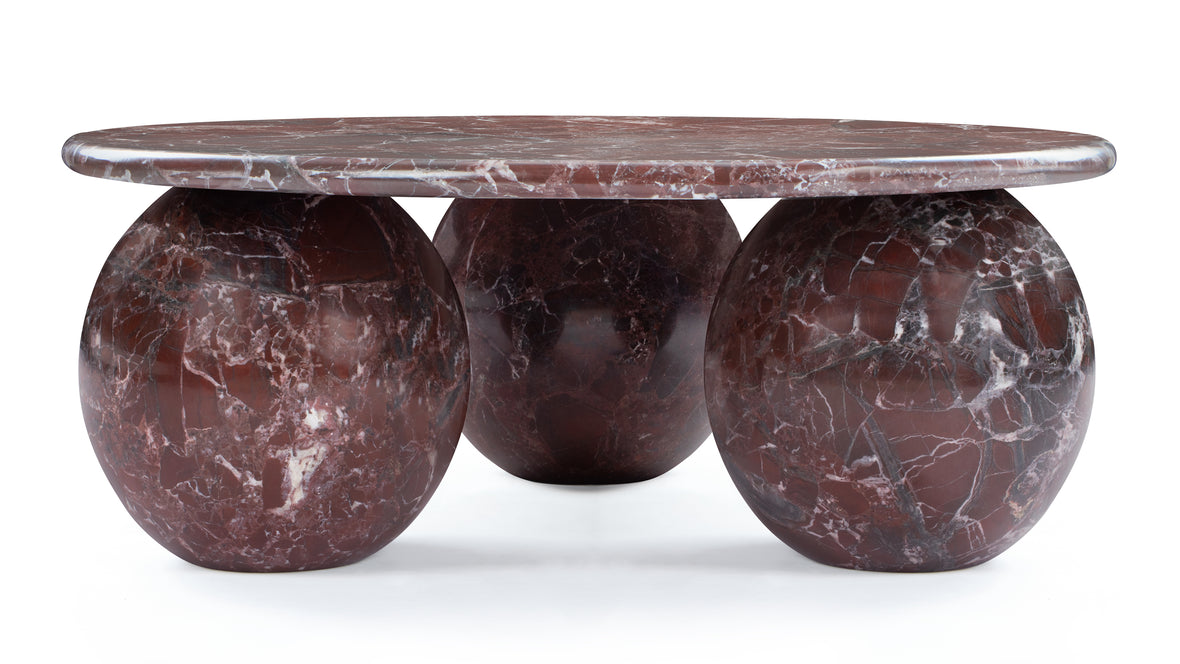 Mya - Mya Coffee Table, Rosso Levanto Marble