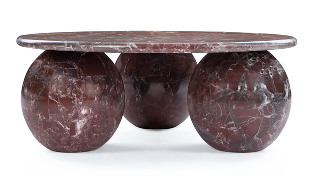 Mya - Mya Coffee Table, Rosso Levanto Marble