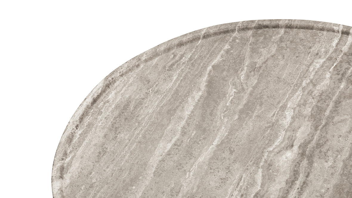 Toren - Toren Coffee Table, Silver Travertine