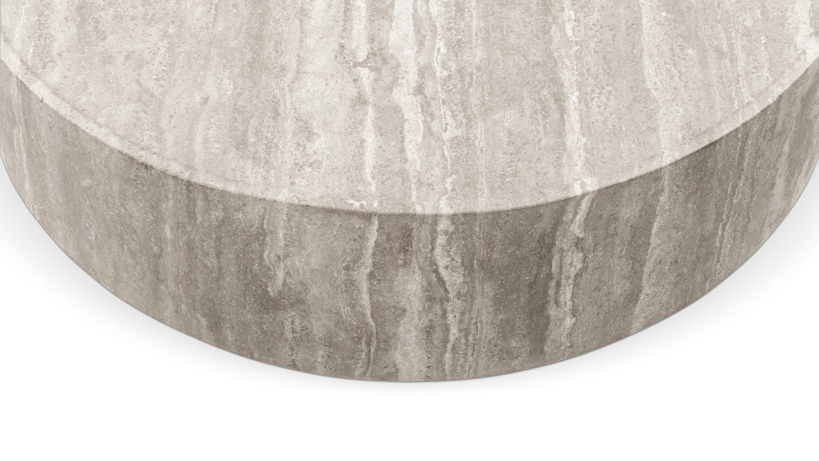 Toren - Toren Coffee Table, Silver Travertine