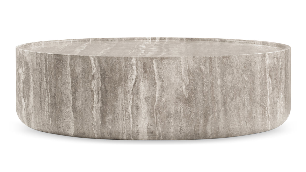 Toren - Toren Coffee Table, Silver Travertine