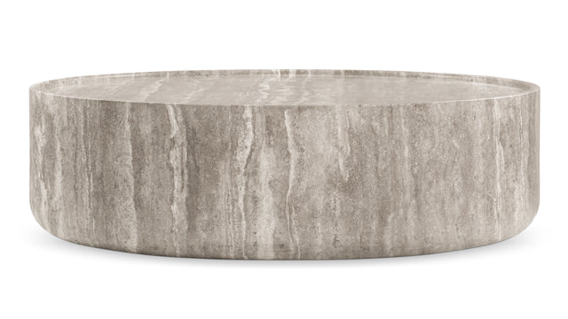Toren - Toren Coffee Table, Silver Travertine